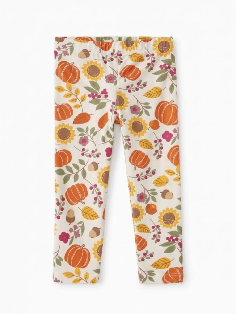 The Children's Place Girls Fall Autumn Pumpkin Sunflower Leggings 5T
